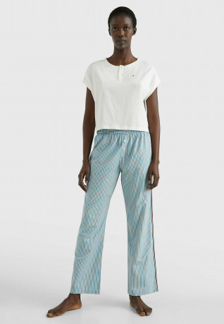 Tommy Hilfiger SIGNATURE TAPE Pyjama top ecru SIGNATURE TAPE Пижамный топ экрю