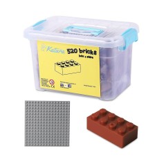 Katara Bausteine Box-Set mit 520 Steinen + Platte + Box Набор строительных блоков из 520 кирпичей + пластина + коробка