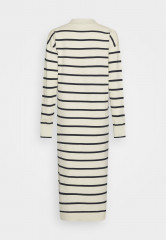 Tommy Hilfiger SOFT POLO MIDI DRESS  Jumper dress heathered oatmilk/desert sky  ПЛАТЬЕ SOFT POLO MIDI Платье-джемпер овсяное молоко с вересковым оттенком / небо пустыни