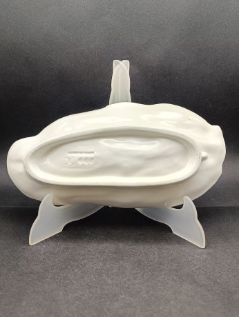 Тарелка сервировочная винтажная "Перчики", керамика, 24.5 х 12 см, Италия, 1960-70гг.