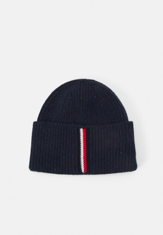 Tommy Hilfiger BEANIE UNISEX Beanie space blue ШАПКА УНИСЕКС Шапочка космический синий