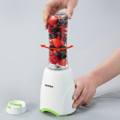 Severin Severin Standmixer SM3735, SM3735 Smoothie Mix  Go Standmixer 300 W 600 ml Inkl. 2 Trinkbehalter  Настольный миксер Severin SM3735, SM3735 Smoothie Mix Go Настольный миксер 300 Вт 600 мл В комплекте 2 емкости для питья