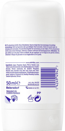 NIVEA Fresh Natural Deodorant Stick, 50 ml, Нивеа Дезодорант стик, 0% алюминия, формула INFINIFRESH, 48ч защита, натуральная свежесть, 50 мл