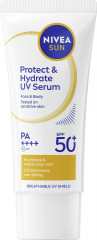 NIVEA SUN Protect &amp; Hydrate UV Serum SPF 50+, 90 ml, Нивеа Солнцезащитная сыворотка для лица, SPF 50+, витамин E и гиалурон, некомедогенная, 90 мл