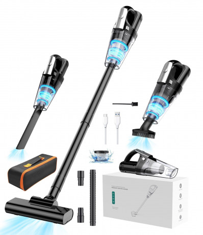 REDOM REDOM Akku-Handstaubsauger Handstaubsauger Autostaubsauger Staubsauger Bodenstaubsauger Kabellos, 100,00 W, Beutellos, 3 in 1 7500Pa 6000mA-Akku Wohnungen Auto + Licht Aufbewahrungstasche  REDOM беспроводной ручной пылесос, ручной пылесос, автомобил