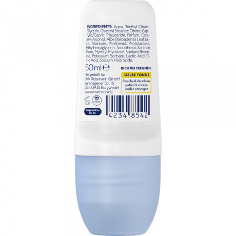 ISANA Deodorant Roll-on Fresh 50ml, Изана Шариковый дезодорант, свежий аромат, 24ч защита, 0% алюминия, 50 мл