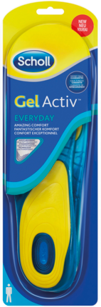 Scholl Гель Activ Everyday Einlegesohlen fur Manner, Мужские Стельки для Обуви Против Усталости на Целый День 2 шт