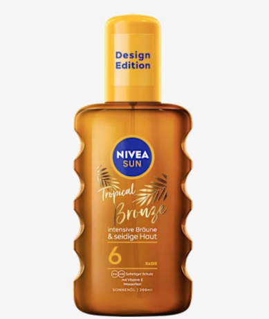 NIVEA SUN Sonnenolspray tropical bronze, LSF 6, 200 ml Солнцезащитный спрей «Тропическая бронза», SPF 6, 200 мл