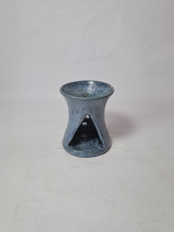 Керамическая ароматическая лампа винтажная, синяя, 11,5 x 10, Германия, 1960-70гг.