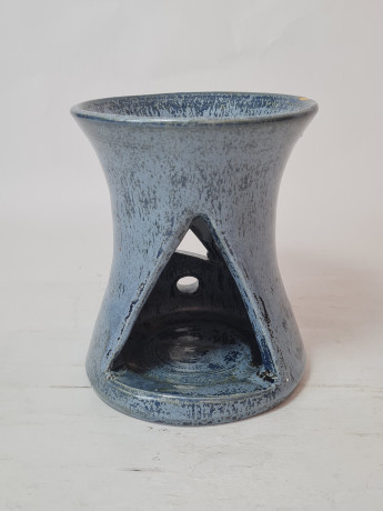 Керамическая ароматическая лампа винтажная, синяя, 11,5 x 10, Германия, 1960-70гг.