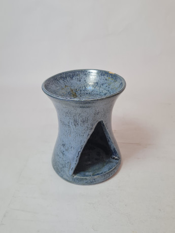 Керамическая ароматическая лампа винтажная, синяя, 11,5 x 10, Германия, 1960-70гг.