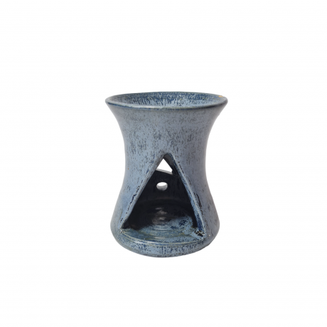 Керамическая ароматическая лампа винтажная, синяя, 11,5 x 10, Германия, 1960-70гг.