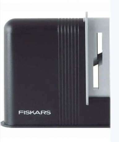 Fiskars Scherenscharfer, Für Rechtshanderscheren, Keramik-Schleifkopfe, Точилка для ножниц с керамическими роликами ручная, для правшей, компактная, восстановление остроты лезвий