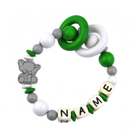 elefantasie Greifling Kleiner Elefant personalisiert mit Namen Игрушка для захвата слоненка