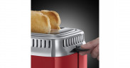 Russell Hobbs Russell Hobbs Retro Ribbon Red Toaster rot/edelstahl, 1.300 Watt, fur 2 Scheiben Toast  rot/edelstahl Тостер Russell Hobbs Retro Ribbon Red, красный/нержавеющая сталь, 1300 Вт, для 2 тостов