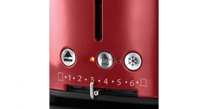 Russell Hobbs Russell Hobbs Retro Ribbon Red Toaster rot/edelstahl, 1.300 Watt, fur 2 Scheiben Toast  rot/edelstahl Тостер Russell Hobbs Retro Ribbon Red, красный/нержавеющая сталь, 1300 Вт, для 2 тостов
