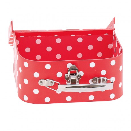 bieco Spielkoffer Kinder Pappe Metallgriffe Kofferchen Reisekoffer Gutschein Verpackung Spielkoffer Игровой кейс