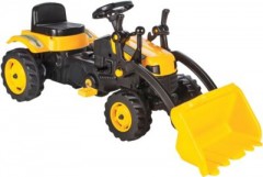 Jamara Trettraktor mit Frontlader Strong Bull gelb Педальный трактор с фронтальным погрузчиком Strong Bull желтый