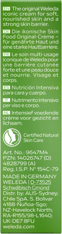 WELEDA Skin Food Intensive Skin Care Reisegroesse, 10 ml, Питательный крем Skin Food для сухой и очень сухой кожи, дорожный формат, 10 мл
