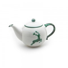 Gmundner Keramik Gmundner Keramik Gruner Hirsch Teekanne glatt 0,5 L / h: 12 cm Керамический чайник Gmundner с зеленым оленем, гладкий, 0,5 л / высота: 12 см