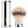 Muhle TRAVEL Reiserasierpinsel Silvertip Fibres© silver Дорожный помазок TRAVEL Silvertip Fibres© серебристый