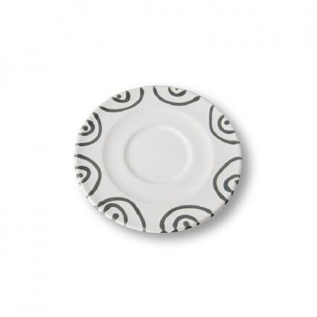 Gmundner Keramik Gmundner Keramik Graugeflammt Cappuccino-Untertasse Gourmet d: 14 cm Gmundner керамическое блюдце для капучино серого цвета с пламенем Gourmet d: 14 см