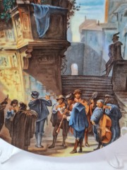 Bavaria Коллекционная декоративная тарелка &quot;Испанская серенада&quot;, 20 см, Германия, 1960-70гг.