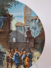 Bavaria Коллекционная декоративная тарелка &quot;Испанская серенада&quot;, 20 см, Германия, 1960-70гг.