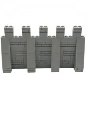 LEGO Lego MOC Mittelalter Mauer Ritter Burg - grau  - 68 Teile - neu Lego MOC Medieval Wall Knight Castle - серый - 68 деталей - новый