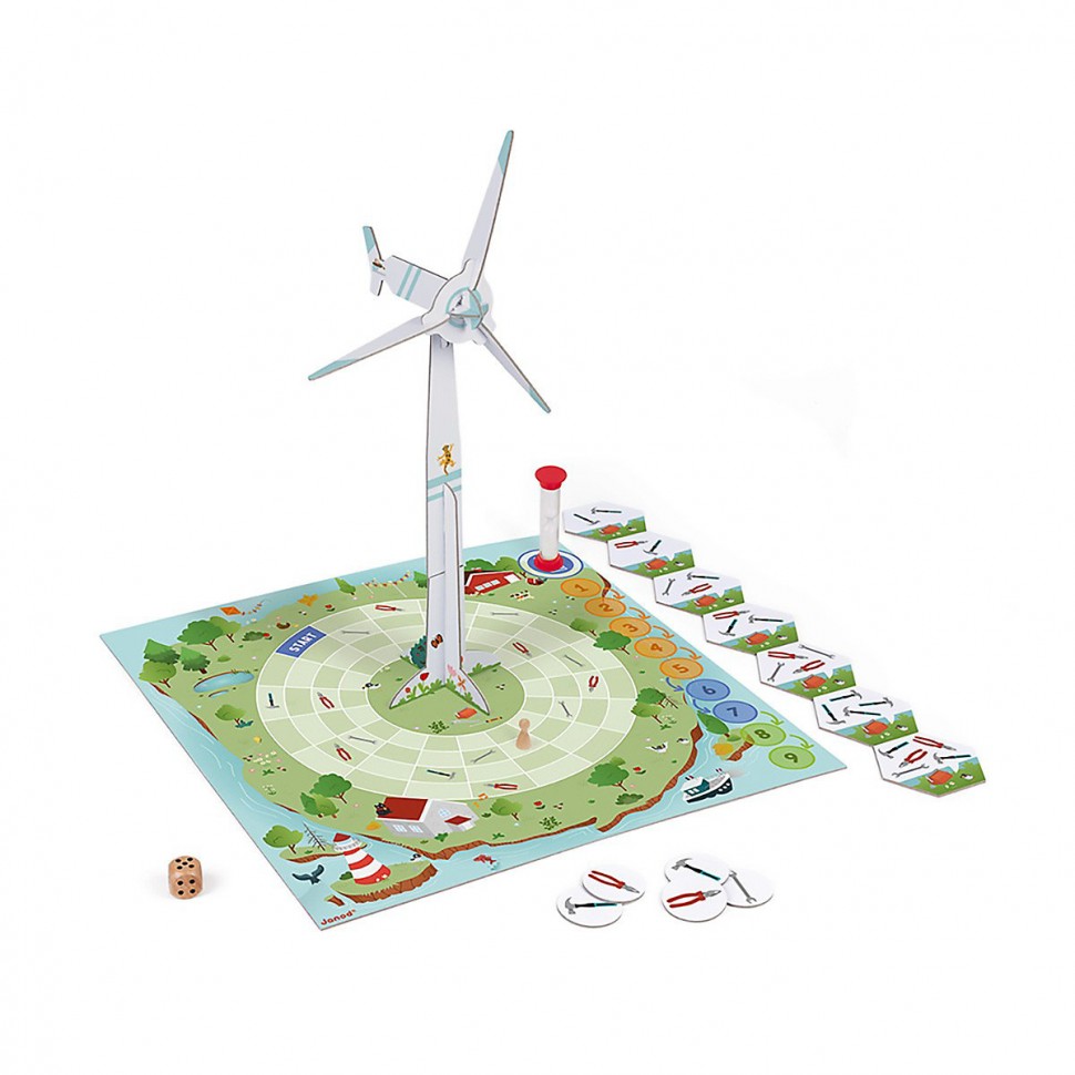 Купить Janod -WWF Gruppenspiel Wind Turbine -Групповая игра WWF «Ветряная  турбина» в интернет-магазине Diskontshop.eu Германия всего за 4 889 руб. в