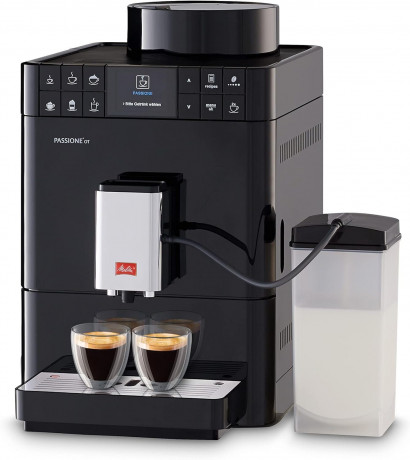 Melitta Melitta Kaffeevollautomat Caffeo Passione, Kaffeevollautomat+Milchbehalter,OneTouch Funktion, Kaffeeautomat Cafemaschine Kaffeemaschine mi Mahlwerk Vollautomat Cafe Полностью автоматическая кофемашина Melitta Caffeo Passione, полностью автоматиче