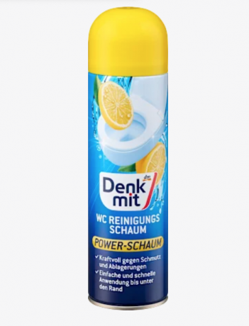 Denkmit WC Reinigungsschaum Zitrone, 500 ml, Пена для чистки унитаза с ароматом лимона, 500 мл