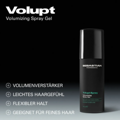 Sebastian Professional Volupt, Спрей для объёма волос прикорневой объём и плотность без утяжеления, профессиональная укладка, 150 мл