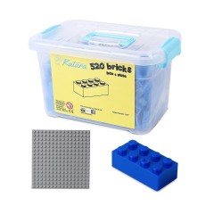 Katara Bausteine Box-Set mit 520 Steinen + Platte + Box Набор строительных блоков из 520 кирпичей + пластина + коробка