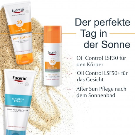 Eucerin Sun Gel-Creme Oil Control Body LSF 30  Солнцезащитный гель-крем против жирного блеска для тела SPF 30