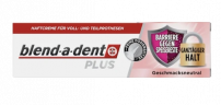 blend-a-dent Haftcreme Plus Barriere gegen Speisereste geschmacksneutral, 40 g x 3stk, Крем-клей для фиксации зубных протезов Plus Барьер против остатков пищи, без вкусовых добавок, 40 г х 3 штуки
