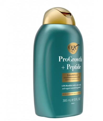 OGX ProGrowth + Peptide shampoo, 385ml, Шампунь для роста и укрепления волос ProGrowth + Peptide против выпадения и ломкости, пептиды и миндальная кислота, для тонких и ослабленных волос, 385мл