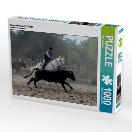 CALVENDO Puzzle CALVENDO Puzzle Aussortieren der Stiere Пазл CALVENDO Puzzle Рассортировка быков