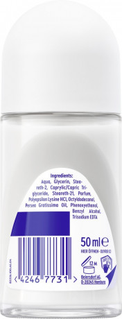 NIVEA Fresh Pure Deodorant Roll-On, 50 ml, Нивеа Дезодорант ролик, аромат жасмина, 0% алюминия, формула INFINIFRESH, 48ч защита, 50 мл