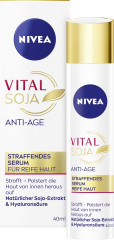 NIVEA Vital Soja Anti-Age Straffendes Serum, 40 ml, Нивеа Сыворотка для лица, экстракт сои и гиалурон, подтяжка и упругость для зрелой кожи, 40 мл