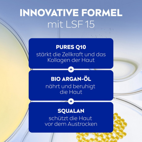 NIVEA Q10 Anti-Falten Extra-Reichhaltige Tagespflege, 50 ml, Нивеа дневной крем витамин E, коэнзим Q10, масло ши против морщин 50 мл