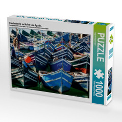 CALVENDO Puzzle CALVENDO Puzzle Fischerboote im Hafen von Agadir. Пазл CALVENDO Puzzle Рыбацкие лодки в порту Агадира.