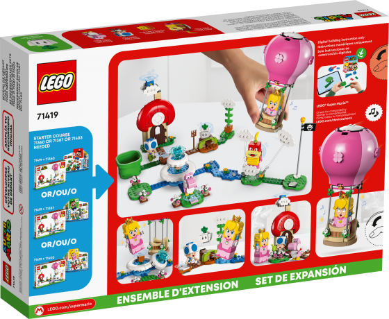 Lego Peach auf Ballonfahrt – Erweiterungsset Персиковый набор для полета на воздушном шаре