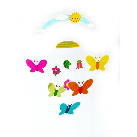 HESS Holzdekoration Mobile Schmetterlinge Подвижные бабочки из дерева