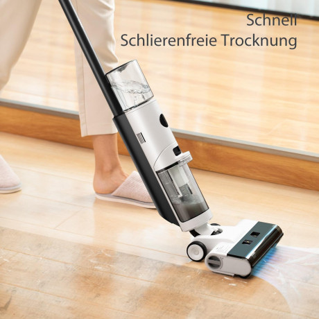 JONR JONR Nass-Trocken-Akkusauger ED12, 200,00 W, Ultraleicht, 30-Minuten, Intelligente Nass-Trocken-Technologie und automatische Reinigungsfunktion, verbessertes Kantenreinigungsdesign, geeignet fur Harte Boden  Беспроводной пылесос JONR для влажной и су