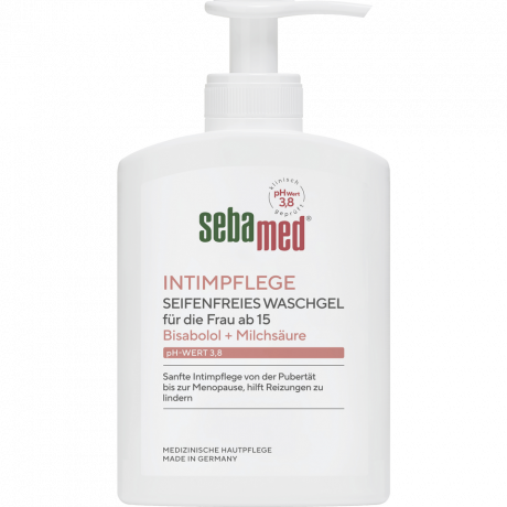 SEBAMED Seifenfreies Intim Waschgel, 200 ml, Себамед Гель для интимной гигиены, pH 3.8, молочная кислота, 200 мл