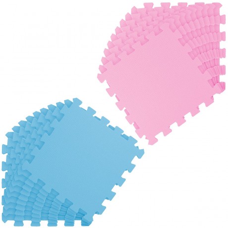 LittleTom Puzzlematte Uni Pink Hellblau 20 Teile Коврик-пазл Uni Pink Light Blue 20 деталей