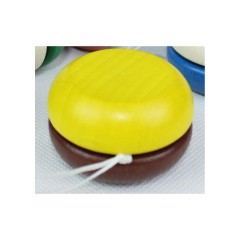 Holzspielzeug Yo-Yo Gelb-Dunkelrot Деревянная игрушка йо-йо желто-темно-красная