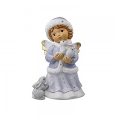 Goebel Goebel Nina &amp; Marco - Schutzengel Edition 2021 Winterspaziergang - Limited Edition 1.999 Stuck mit Zertifikat und Swarovski Sternen h: 25 cm Goebel Nina &amp;amp; Marco - Guardian Angel Edition 2021 Winter Walk - ограниченная серия 1999 экземпляров с с