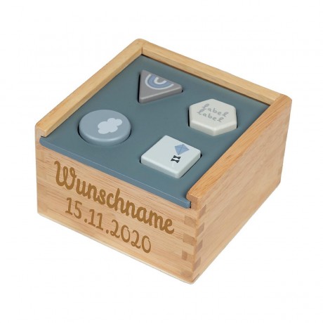 elefantasie Sortierbox Holz personalisiert mit Namen Сортировочный ящик из дерева персонализированный с именем